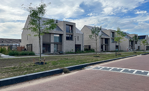 Het centrale carré in de wijk Buitenoord in Wageningen nadert zijn voltooiing!